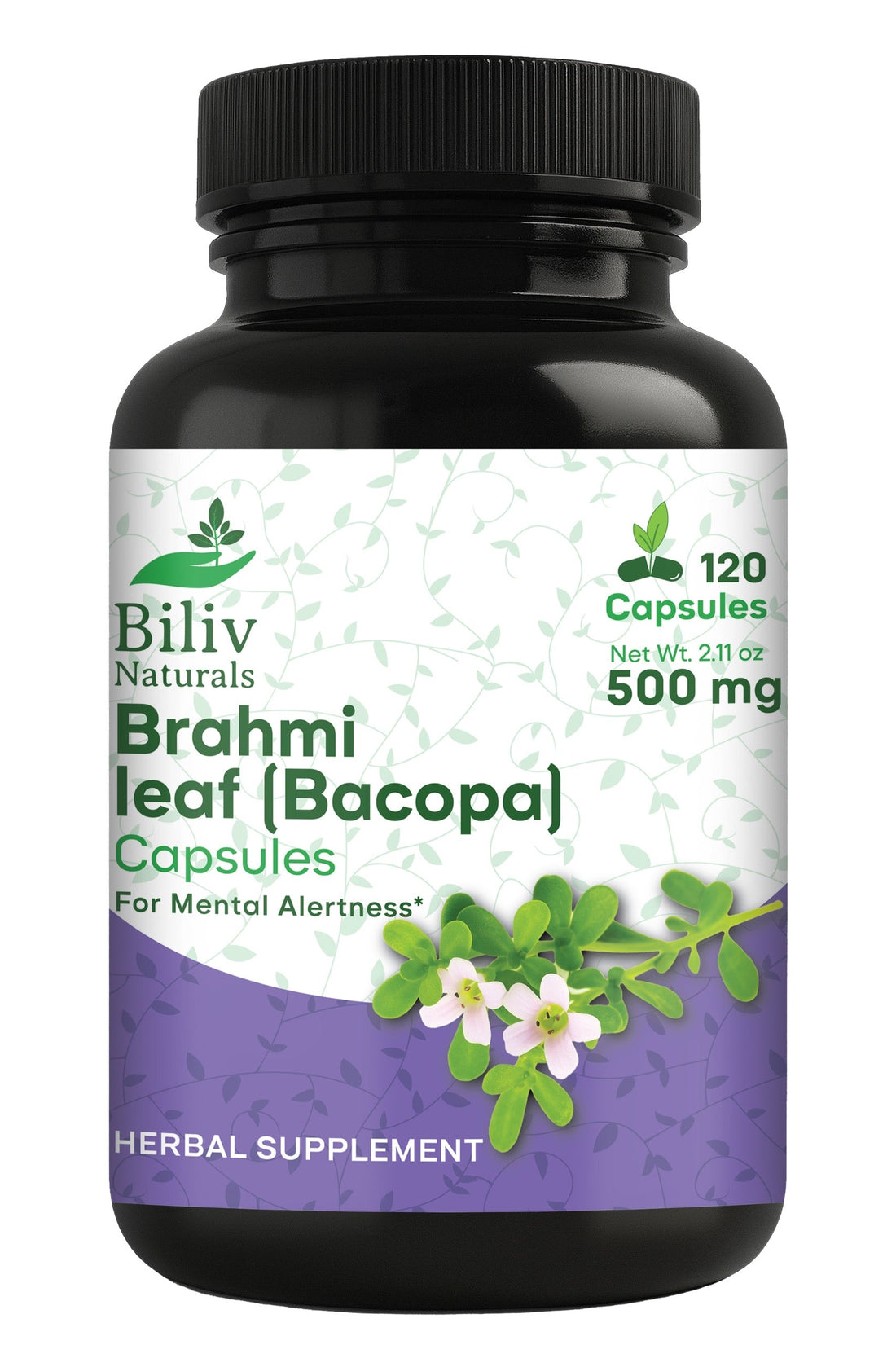 Biliv Naturals Brahmi Bacopa Capsules bottle for an Ayurveda learning article