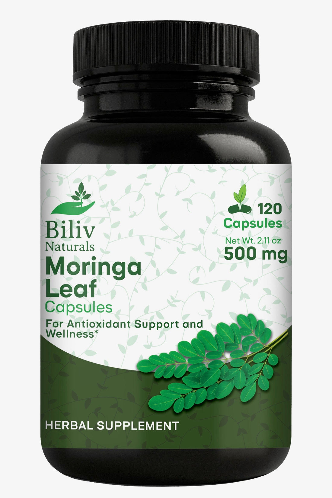 Biliv Naturals Moringa Leaf Capsules bottle for a moringa learning article