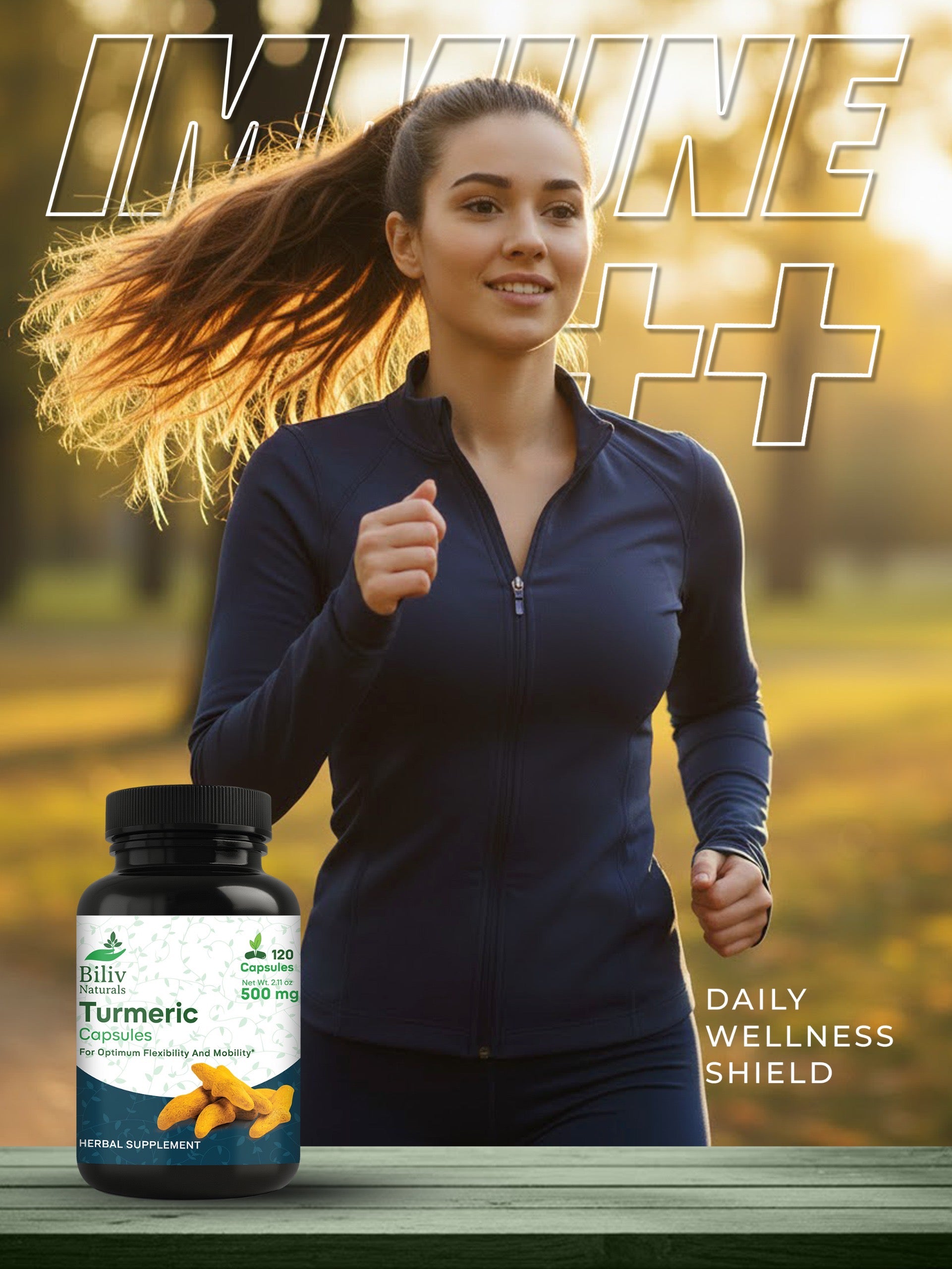 Turmeric Capsules — 1000 mg Per Serving, 120 Count